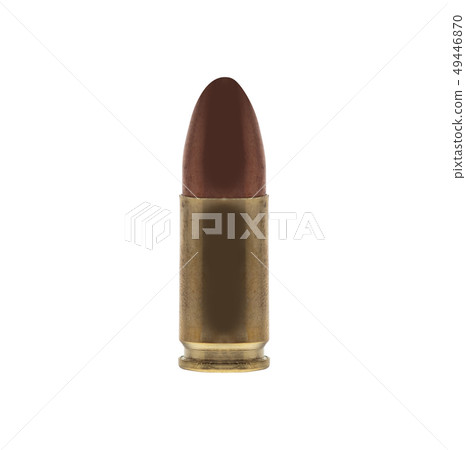 bullet isolated on white background 49446870