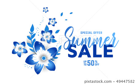 Summer sale banner design template 49447582