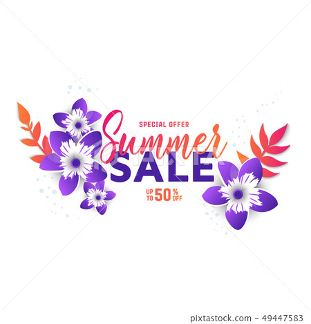 Summer sale banner design template Summer sale banner design template 49447583