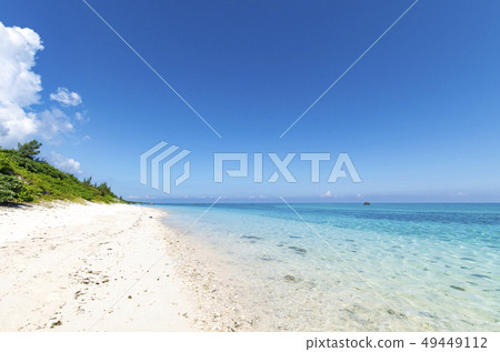 Sea Furusato Beach Park On Tarama Island Stock Photo