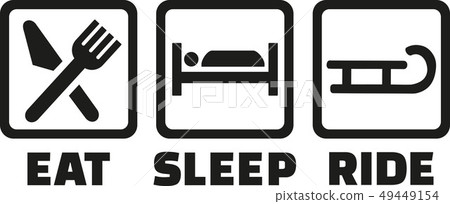Sledding eat sleep ride Sledding eat sleep ride 49449154