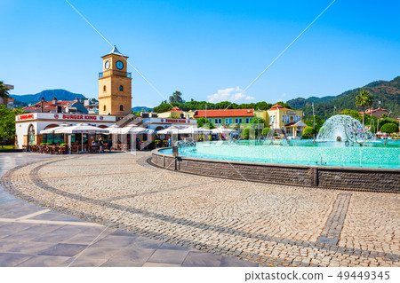 Dancing Fountain, Clock Tower in Marmaris 49449345