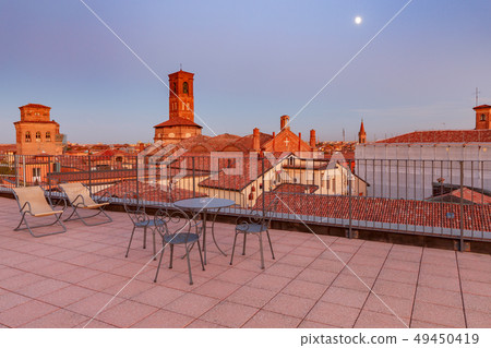 Bologna. Aerial view of the city. 49450419
