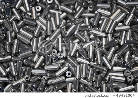 The  heap of machined material rod . 49451004