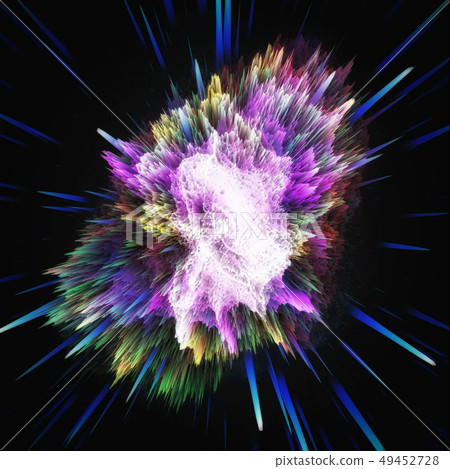 Colorful galaxy abstract cosmic background. Shiny fantasy universe. Deep cosmos. Infinity 49452728