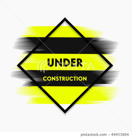 Abstract Under Construction Modern Banner Stock Illustration