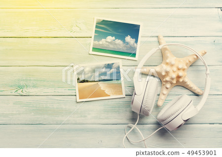 Travel vacation and music concept Travel vacation and music concept 49453901