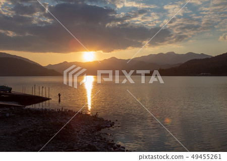 Sunset fisherman Sunset fisherman 49455261