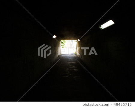 Inside the tunnel below the highway 49455715