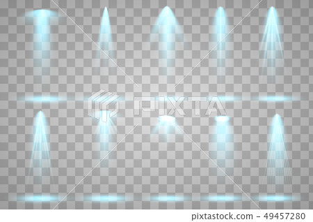 Bright lighting with spotlights 49457280