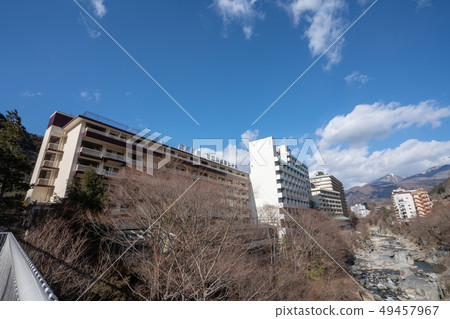 Scenery of Kinugawa Onsen from Kinugawa Onsen Fureaibashi 49457967