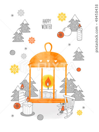 冬天的插圖 49458438