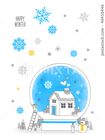 冬天的插圖 49458448