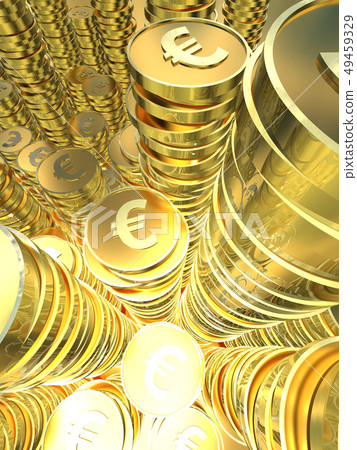 CG 3D Illustrations Three-dimensional Coins Stacking Business Investment Economy Economy Soaring Gold Euro Europe CG 3D Illustrations Three-dimensional Coins Stacking Business Investment Economy Economy Soaring Gold Euro Europe 49459329