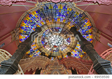 Take photo the art of Buddha  image in hall  49459500