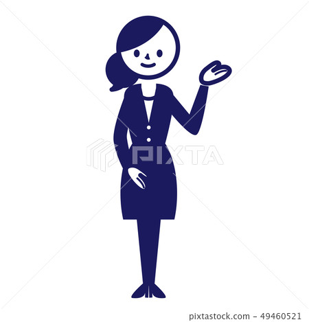 Business suit sign simple female please 49460521