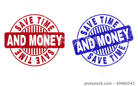 Grunge SAVE TIME AND MONEY Scratched Round Watermarks Grunge SAVE TIME AND MONEY Scratched Round Watermarks 49460547