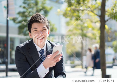 商人新員工求職新春天微笑 商人新員工求職新春天微笑 49461074