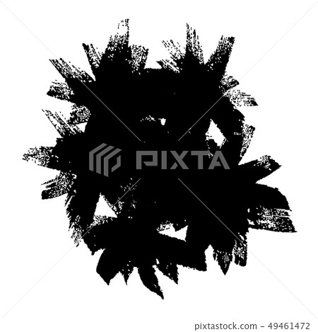 Abstract hand drawn ink dry brush banner. Vector illustration. Abstract hand drawn ink dry brush banner. Vector illustration. 49461472