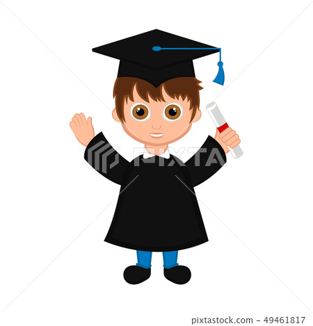 Cute graduated boy image 49461817
