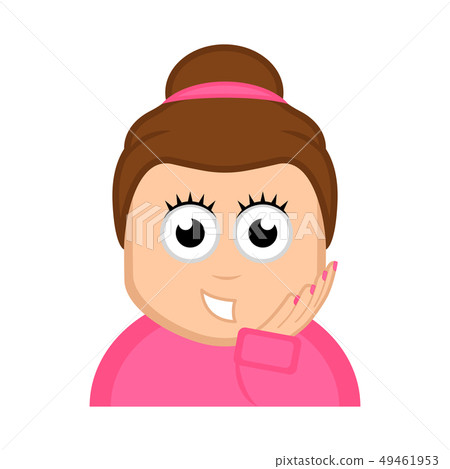Happy woman cartoon Happy woman cartoon 49461953