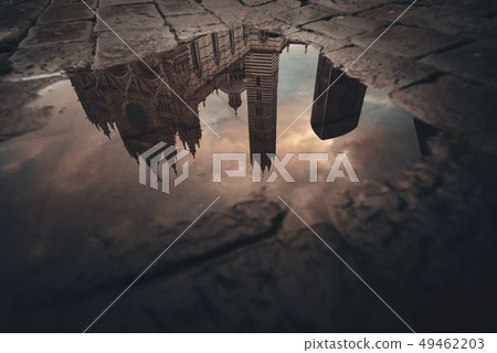 Siena Cathedral reflection Siena Cathedral reflection 49462203
