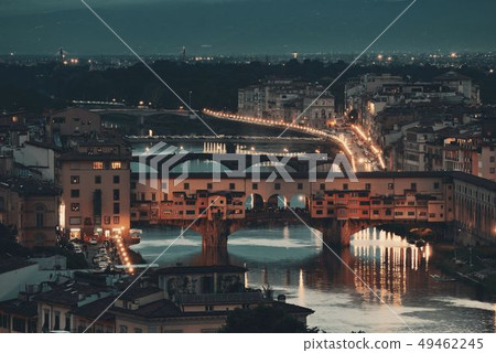 Florence skyline night Florence skyline night 49462245