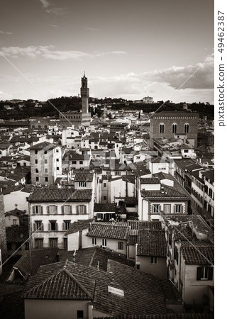 Florence skyline view rooftop Florence skyline view rooftop 49462387