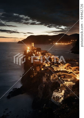 Vernazza at night in Cinque Terre 49462726