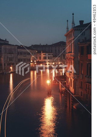 Venice canal night Venice canal night 49462853