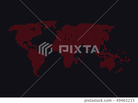 Global network connection. World map point Global network connection. World map point 49463215