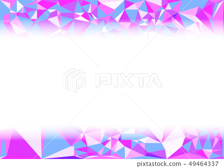 Pink polygon vector frame background material 49464337