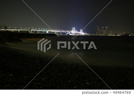 Gwangan Bridge, night view Gwangan Bridge, night view 49464769