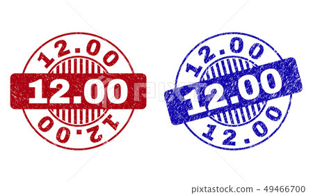 Grunge 12.00 Scratched Round Stamp Seals 49466700