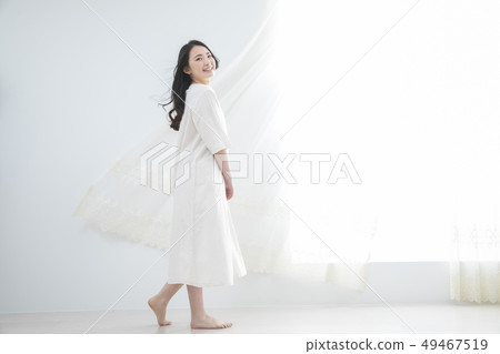 White one piece woman 49467519