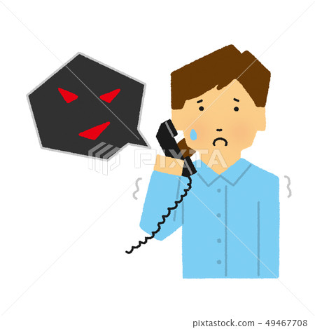 Telephone, woman, fraud, apo electricity, I / O fraud, signature, crime (simple touch) 49467708