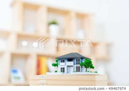 Real estate miniature model house family monies money 49467974