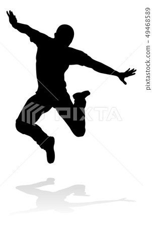 Street Dance Dancer Silhouette Street Dance Dancer Silhouette 49468589
