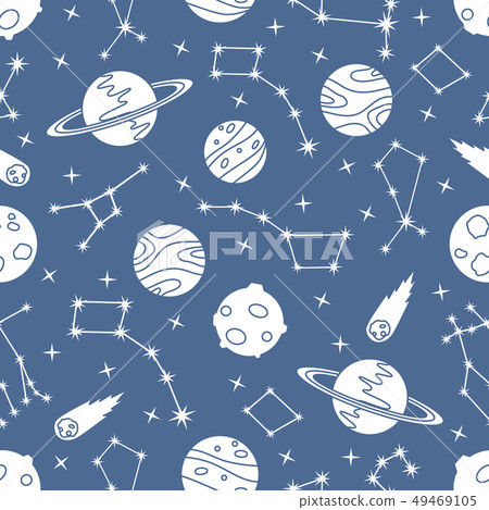 Space vector seamless pattern Astronomy Science Space vector seamless pattern Astronomy Science 49469105