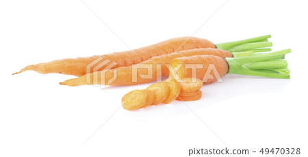 fresh carrots on white background fresh carrots on white background 49470328