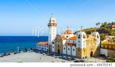 beautiful Basilica de Candelaria church Tenerife, Canary Islands, Spain beautiful Basilica de Candelaria church Tenerife, Canary Islands, Spain 49470747