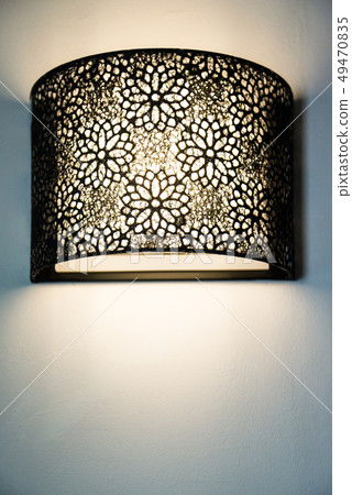 Delicate patterned shade bracket light Delicate patterned shade bracket light 49470835