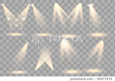 Bright lighting with spotlights 49471474