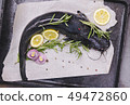 Cooking catfish with spices and rosemary 49472860