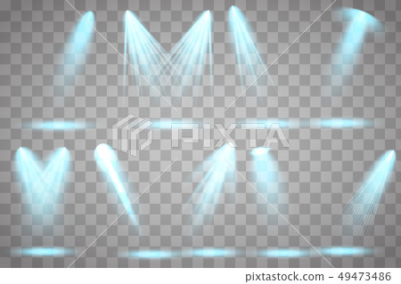 Bright lighting with spotlights 49473486