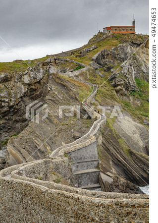 Steps to San Juan de Gaztelugatxe chapel 49474653