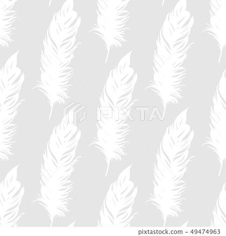 Feather seamless pattern. 49474963
