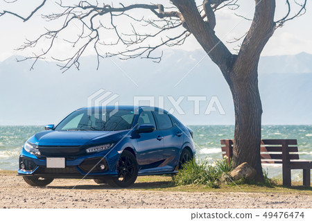 駕駛藍色跑車滋賀 49476474