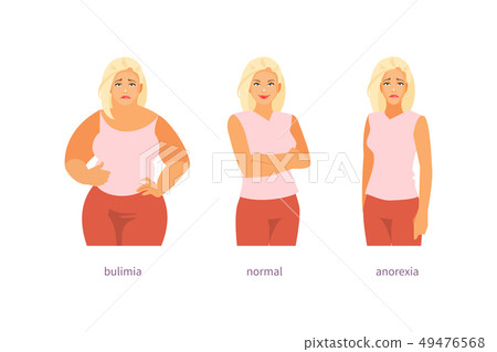 Eating disorders vector - Stock Illustration [49476568] - PIXTA