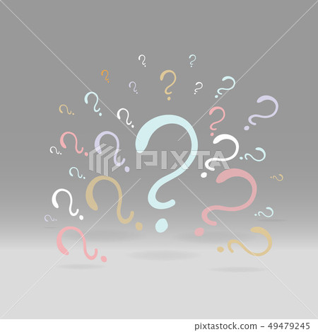 Question signs composition for web and print 49479245